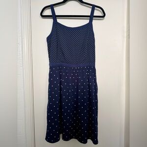 Tommy Hilfiger Navy Blue Polka Dot Dress